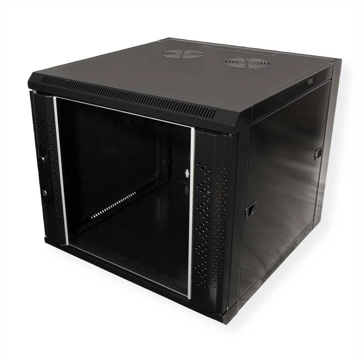 VALUE Wandgehäuse 6 HE (HxBxT) 368x570x450mm, Bausatz, schwarz 19-/10-Schränke 19-Wandgehäuse