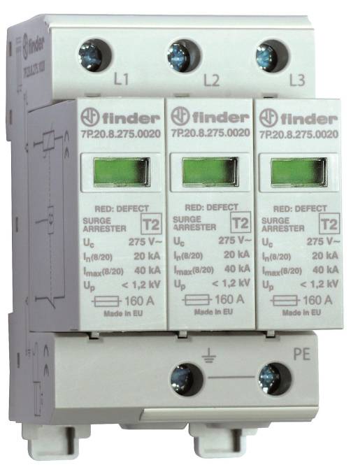FIND Überspannungsabl. 7P.23.8.275.1020 3 Varistoren Install.Baumaterial Zählerschr./Verteilg