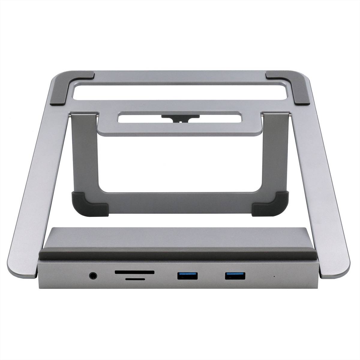 EXSYS EX-1223HM 12 in 1 USB-C Dockingstation mit Notebook Stand fÃ¼r Notebook, Matebook und MacBook