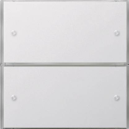 GIRA 2032112 Tastsensor3 Komfort 2fach KNX Flächenschalter Reinweiß glänzend Install.Baumaterial