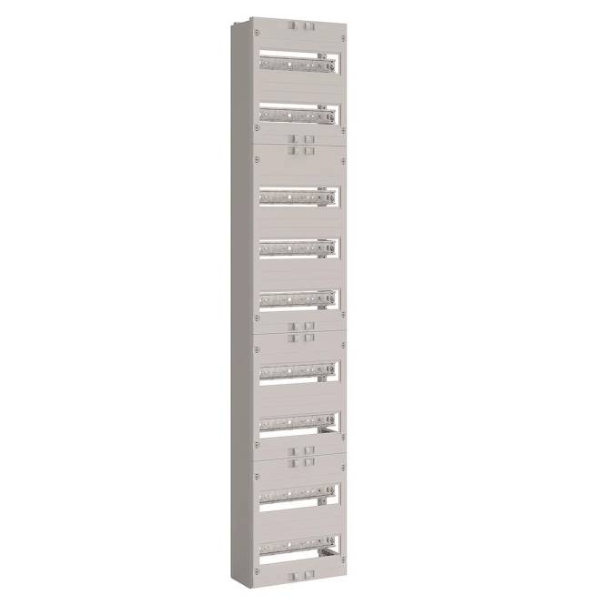 ABN Verteilerfeld 1V 9x VR19 Gerätetragschiene 1V9 108TE 250x1350mm Install.Baumaterial