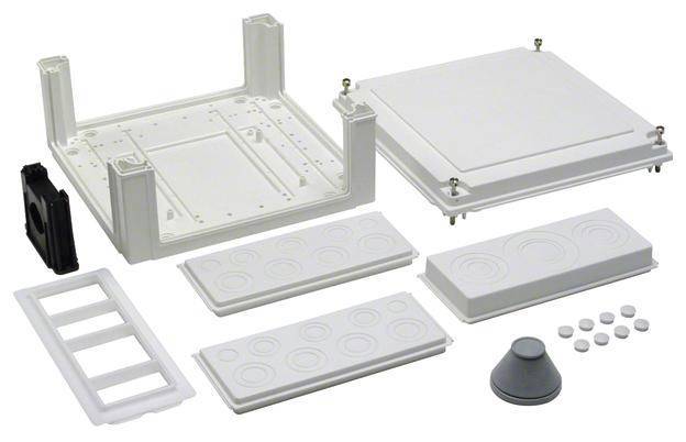 Hager Kabelanschlusskasten univers U84LS 324x307x149 IP54 SKII seitlich leer Install.Baumaterial