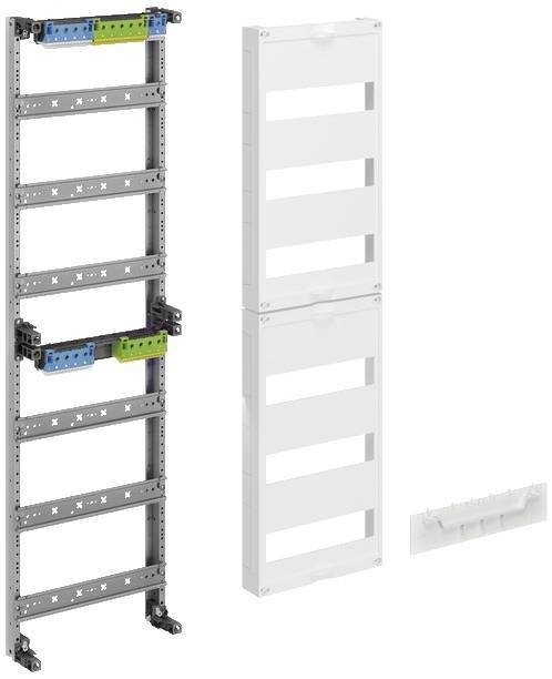 Hager Verteilerfeld universZ ZU261S 900mm 6rh 1feld PE/N waag. Haube geteilt Install.Baumaterial