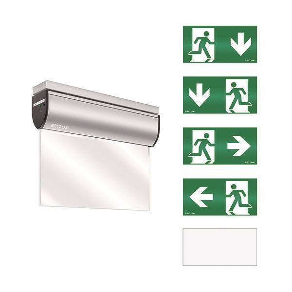 ESY Notleuchte SLC EL 3h IR EN10031618 Deckenaufbau EKW 25m inkl Scheibe+Pikto Techn.Licht/Wohnraum
