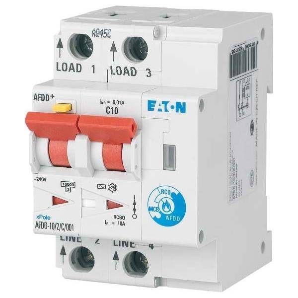 EATON AFDD-10/2/B/003-A 187168 Brandschutz-schalter 2pol B10A 30mA Typ Install.Baumaterial