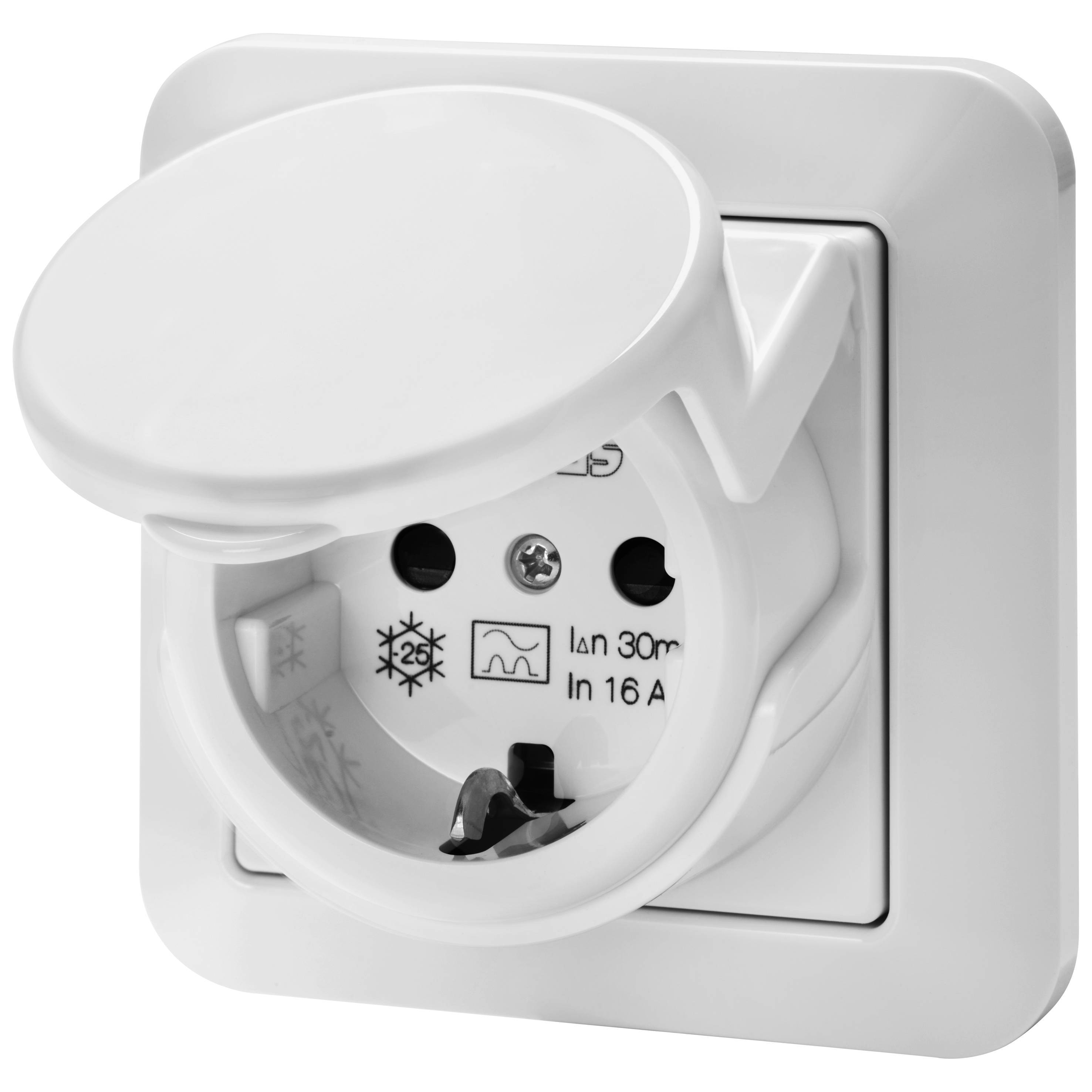 GEWISS RCD FI Steckdose A 16A GW95524 30mA IP44 Install.Baumaterial ZÃ¤hlerschr./Verteilg