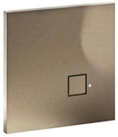 LINGG Lola Carre mit 2 Q6100211 Tastsensoren mit LED Farbe Aluminium Install.Baumaterial KNX