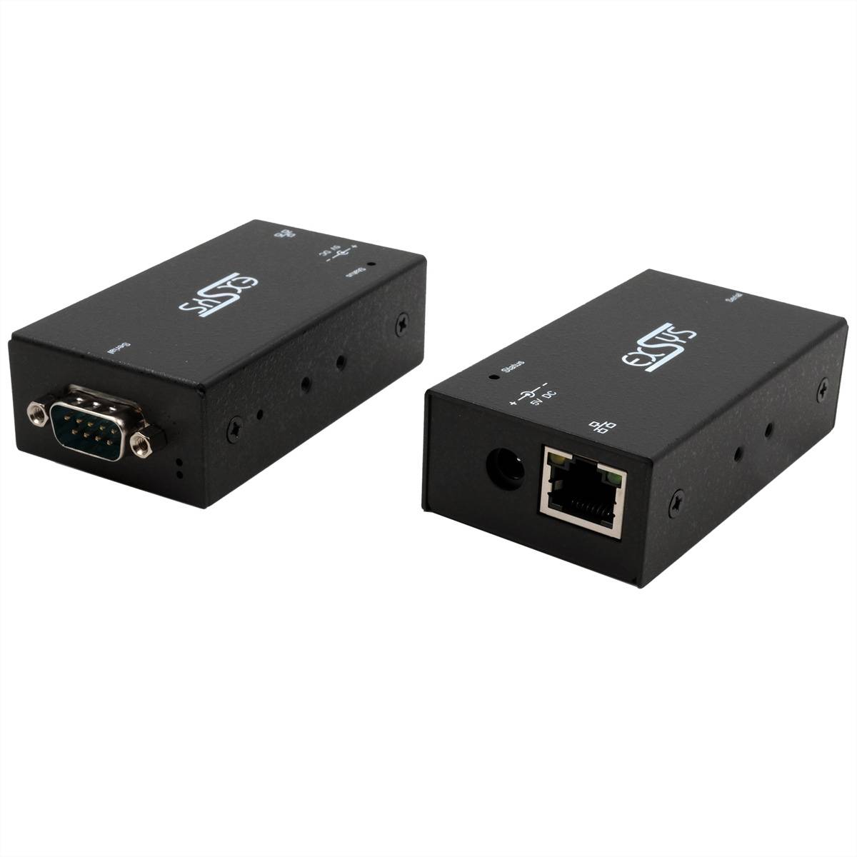 EXSYS EX-6111-2 1 Ethernet zu 1 x Seriell RS-232 inkl Netzteil Adapter, Terminatoren, Konverter zu