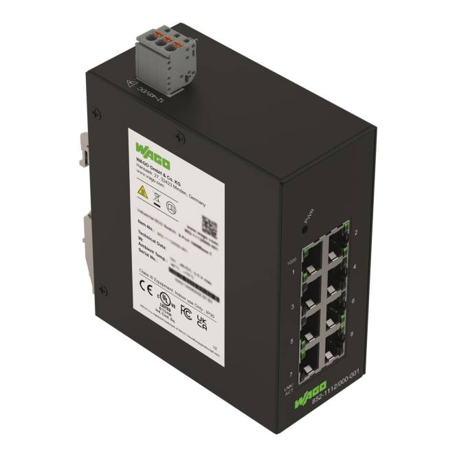 WAGO 852-1112/000-001 Industrial-ECO-Switch 8 Ports 1000Base-T Industriematerial Automation