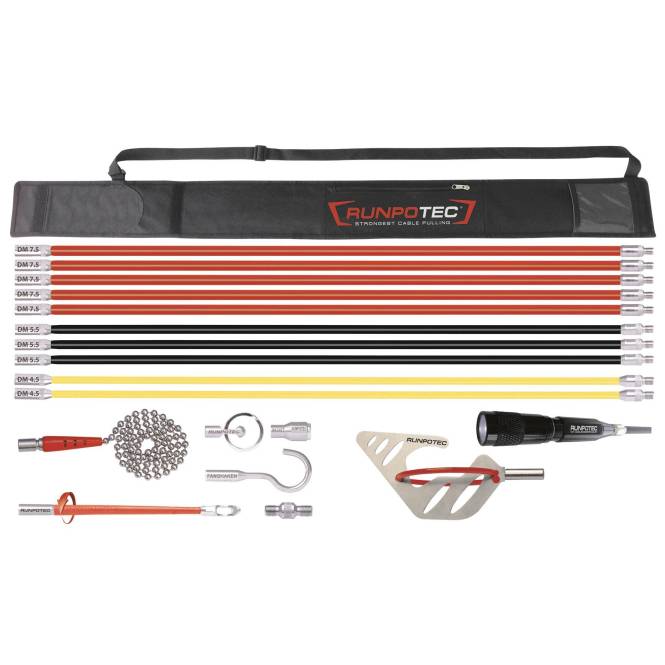 RUNP RunpoSticks Comfort Paket 19-tlg. Kabeleinziehhilfe 10020 Install.Baumaterial Werkzeug