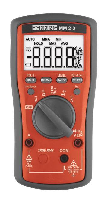 Benning Dig.-Multimeter TRMS MM 2-3 1000V 10A 044693 Install.Baumaterial Werkzeug MessgerÃ¤te