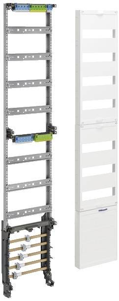 Hager Verteilerfeld universZ ZH53XS 1350mm 7rh SaS 5p Klem. PE/N waagerecht Install.Baumaterial