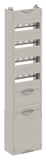 Elektronisches Gerät für elektrische Installationen mit mehreren Schraubklemmen auf der Vorderseite, gekennzeichnet mit „ABB i-bus KNX