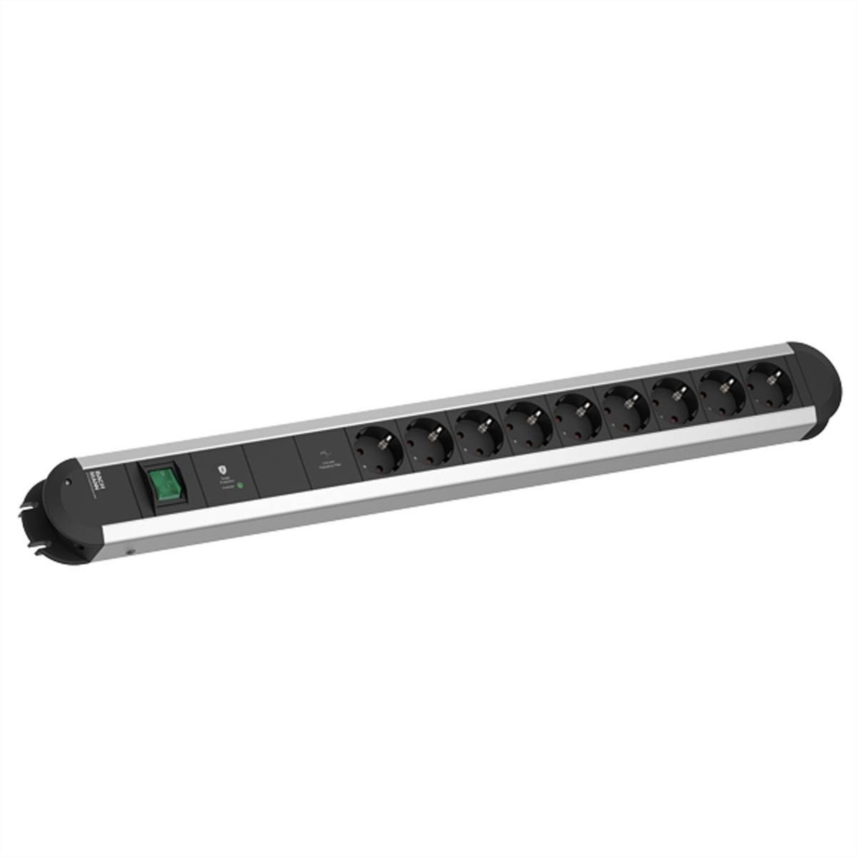 BACHMANN PRIMO 9xCEE7/3 1xGVS-Plus 1xSchalter 2,0m CEE7/7 Steckdosenleisten Steckdosenleiste