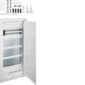 Hager Multimedia Volta HWV VH48NW 4reihig m.geschlitzter StahlblechtÃ¼r Install.Baumaterial