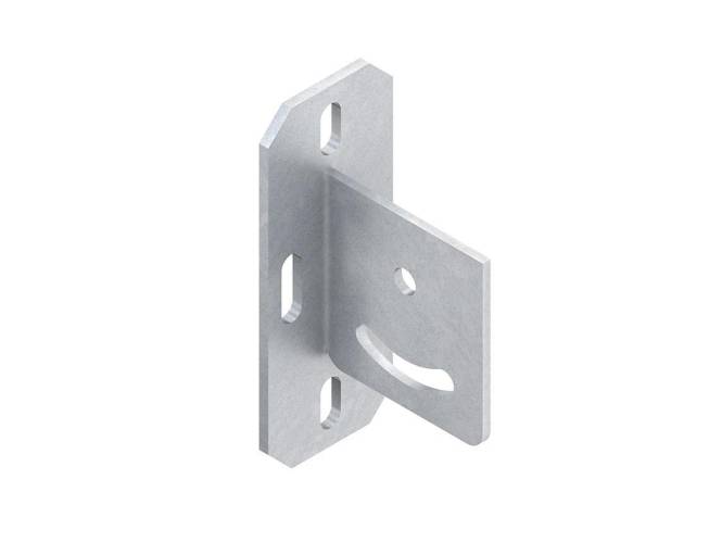 NIED Schraubkopfplatte horizontal KUGH50 feuerverzinkt (Inhalt 10 StÃ¼ck) Install.Baumaterial