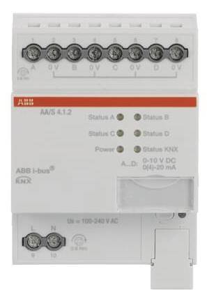 ABB Analogaktor, 4-fach AA/S4.1.2 Install.Baumaterial Schaltermat/Geb.Steu KNX