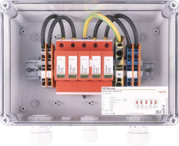 Dehn PV Überspannungsbox 1String 900921 im Gehäuse IP65 Install.Baumaterial Zählerschr./Verteilg