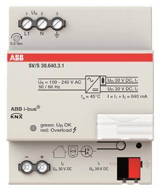 ABB Spannungsversorgung SV/S 30.640.3.1 ** 640mA Install.Baumaterial Schaltermat/Geb.Steu KNX