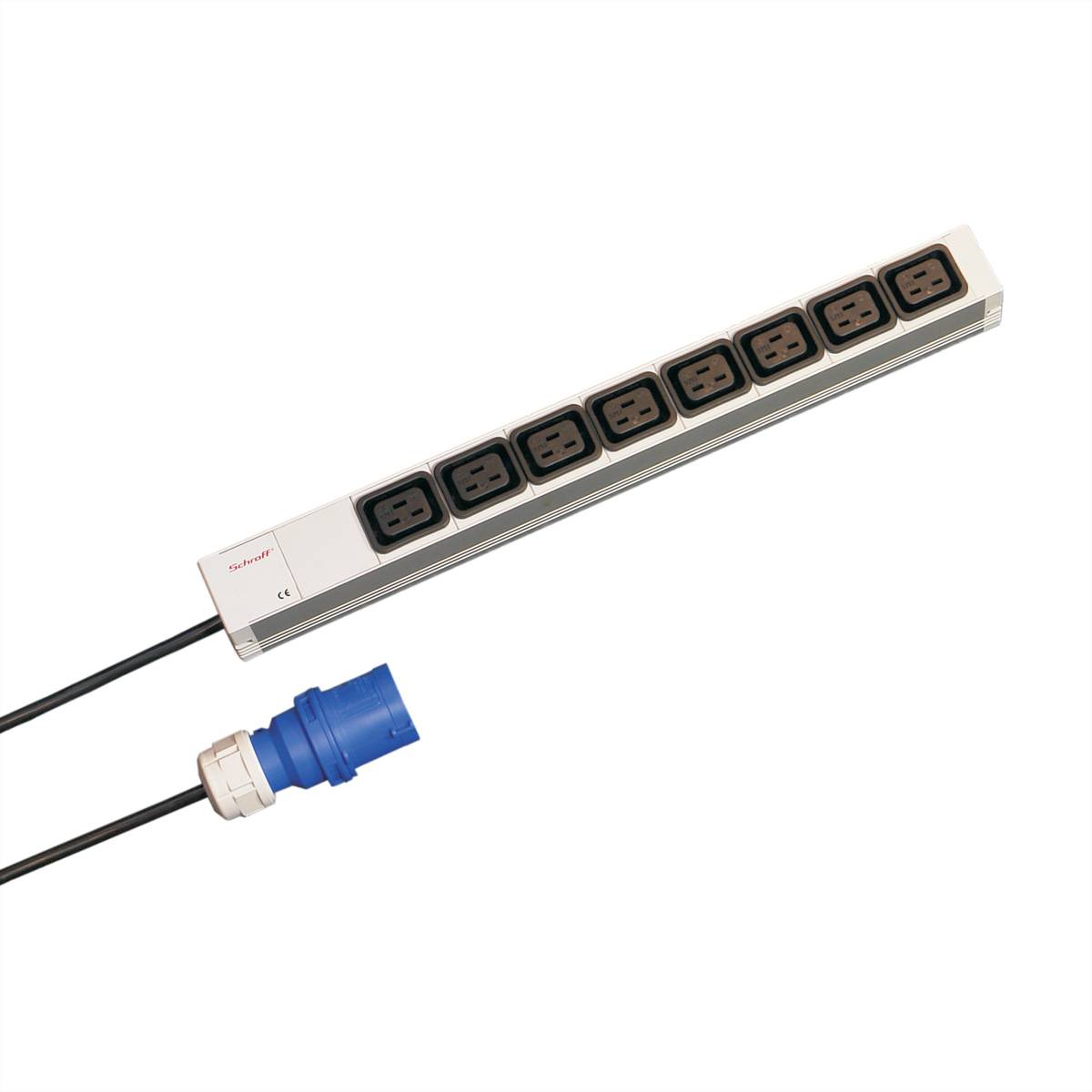 SCHROFF IEC-Steckdosenleiste, C19 - STECKDL.8XC19 230C 438,5LG 19 SchrÃ¤nke &amp, Ausbauteile