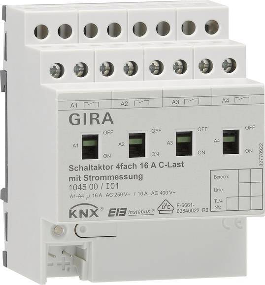 Ein weißer elektrischer Schalteraktuator mit der Bezeichnung 