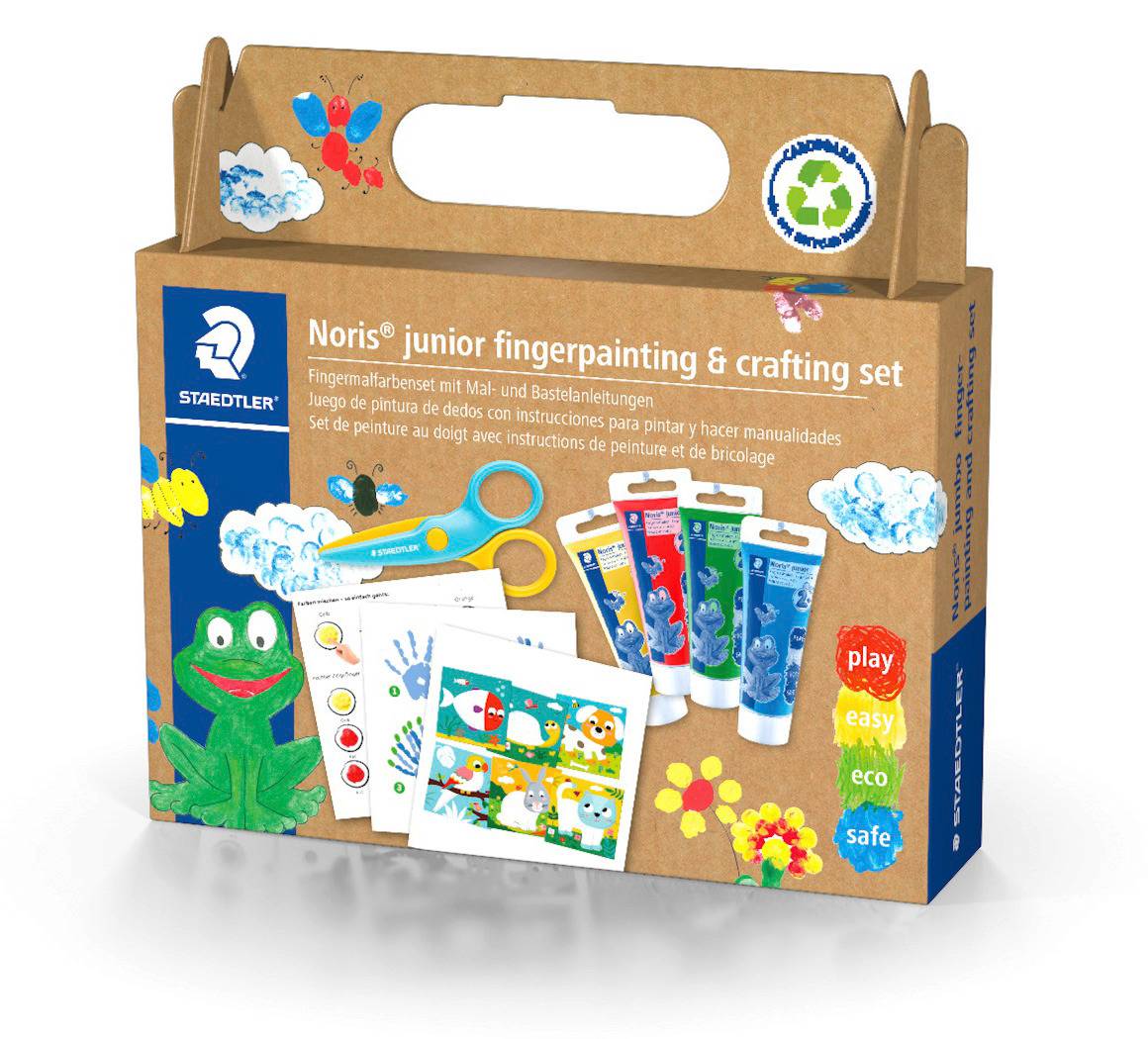 STAEDTLER Fingermalfarbe Noris junior Bastel-Set retail Multimedia-Technik Zeichnen,Malen,Basteln
