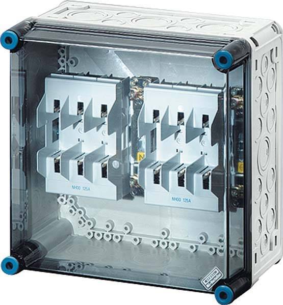 HENS Sicherungs-Geh. MI4250 2X3XNH00 metrische VorprÃ¤gung Install.Baumaterial ZÃ¤hlerschr./Verteilg