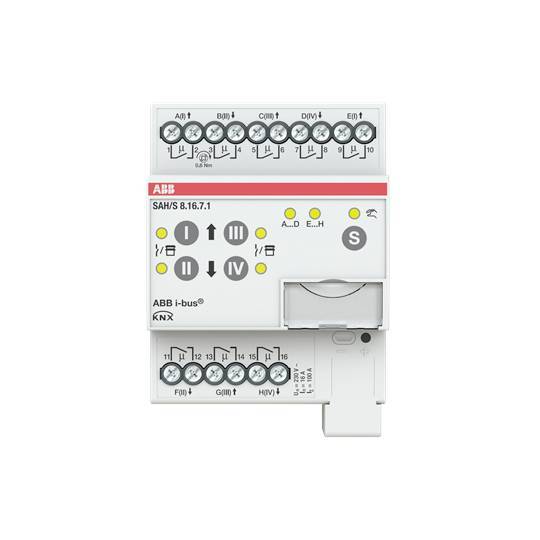 ABB Schalt-/Jalousieaktor SAH/S8.16.7.1 8fach 16A REG 2CDG110250R0011 Install.Baumaterial KNX