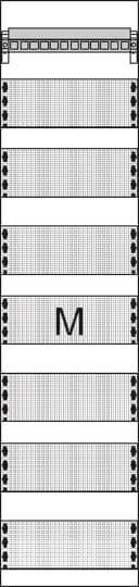 Striebel Multimediafeld FM17P 3-fach Steckdose + Patchpanel 1050mm Install.Baumaterial