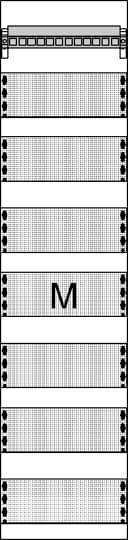 Striebel Multimediafeld FM17P 3-fach Steckdose + Patchpanel 1050mm Install.Baumaterial