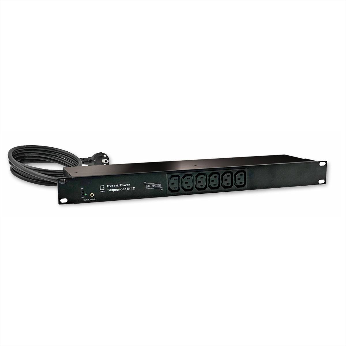 GUDE 8112-2 Expert Power Sequenzer 6x C13 mit Ãœberspannungsschutz und Netzfilter Steckdosenleisten