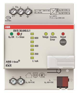 ABB Spannungsversorgung SV/S 30.640.5.1 ** 640 mA Install.Baumaterial Schaltermat/Geb.Steu KNX