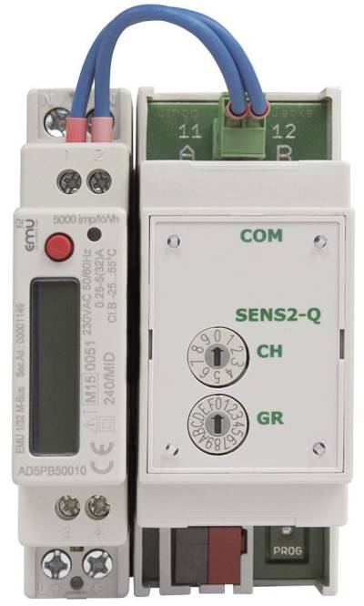 Lingg+Janke KNX Elektrozähler EMU 87763 KNX(1-ph.),5(40A,EZ-EMU-IPH-D-REG-FW Install.Baumaterial