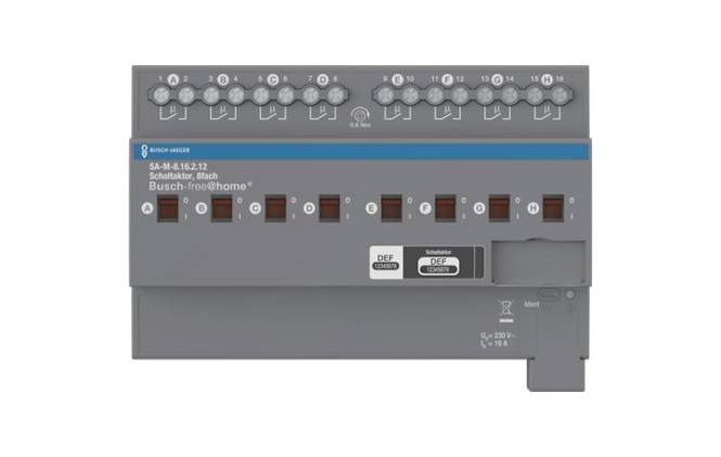 BJ Schaltaktor 8fach 16 A SA-M-8.16.2.12 REG Install.Baumaterial Schaltermat/Geb.Steu Smart Home
