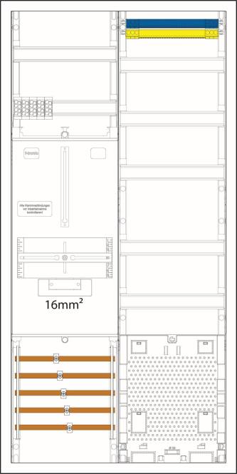 f-tronic 1 ZP 16mmÂ² 1 VAPZ 3HZ721APZL-16 7190200 Install.Baumaterial ZÃ¤hlerschr./Verteilg