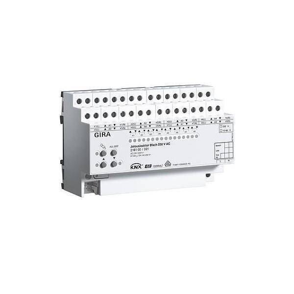 GIRA 216100 Jalousieaktor 8fach AC 230V Hand KNX REG Install.Baumaterial Schaltermat/Geb.Steu KNX