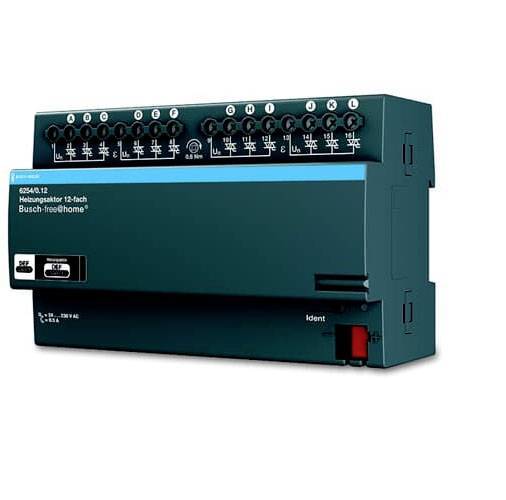 BJ Heizungsaktor 12-fach REG 6254/0.12 Busch-free@home Install.Baumaterial Schaltermat/Geb.Steu KNX