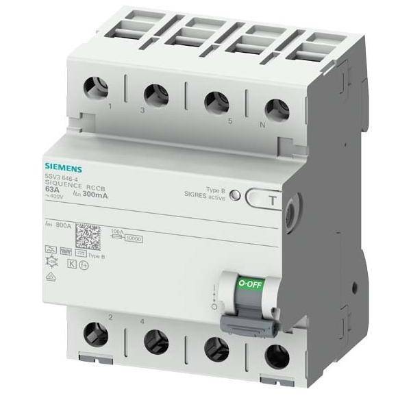 Siemens 5SV33424 FI-Schalter 5SV3342-4 Typ B 25A 3+N-polig 30mA 400V 4TE Install.Baumaterial