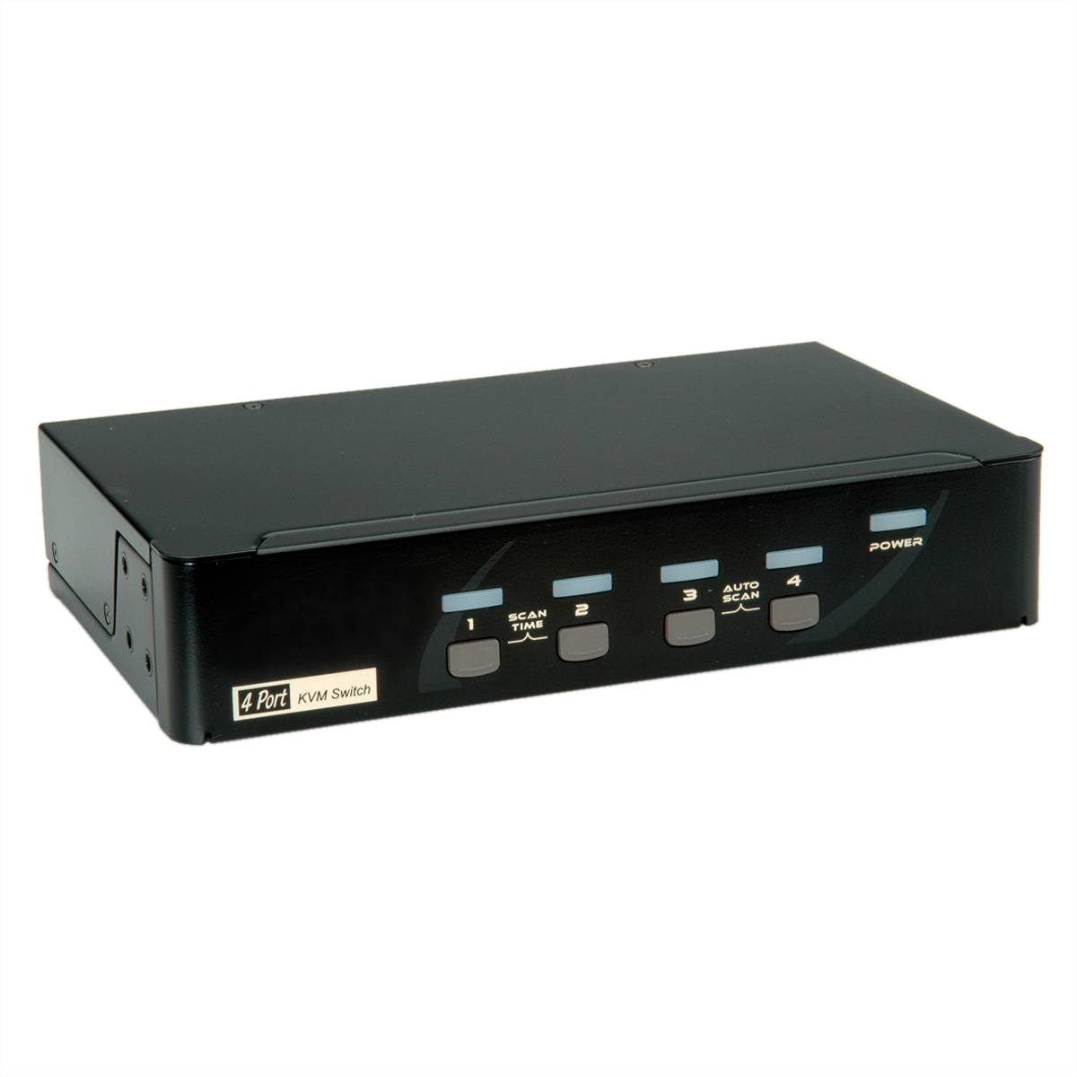 ROLINE DisplayPort USB 2.0 KVM Switch, 1 User - 4 PC Signalsteuerung KVM