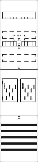 Striebel Komplettfeld 2 Zähler BF17B2 eHZ bestückt und vorverdr. 1050mm BH3 Install.Baumaterial