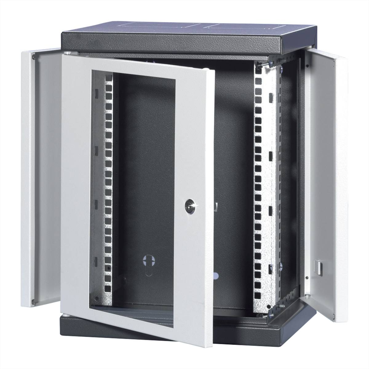 SCHROFF EPCASE 10-Gehäuse 4 HE mit Glastür, (HxBxT) 262x345x280mm Netzwerk-Infrastruktur