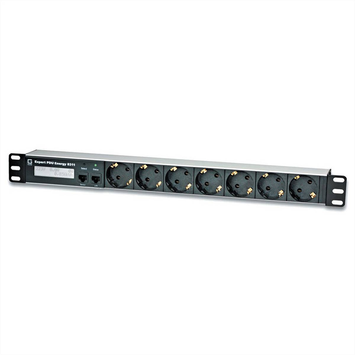 GUDE 8311-1 metered PDU, 7fach, mit integrierten Mess-/Auswertungsmöglichkeiten Steckdosenleisten