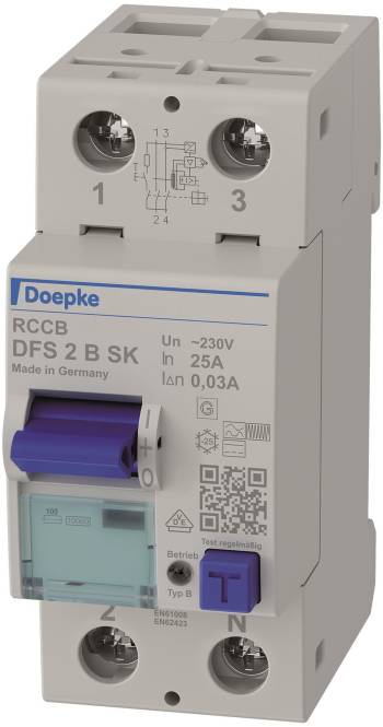 Doepke DFS2 025-2/0,03-B SK Fehlerstromschutzschalter 2p 25 09124598 Install.Baumaterial