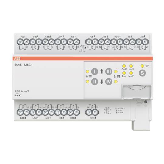 ABB Schalt-/Jalousieaktor SAH/S16.16.7.1 16fach 16A REG 2CDG110251R0011 Install.Baumaterial KNX