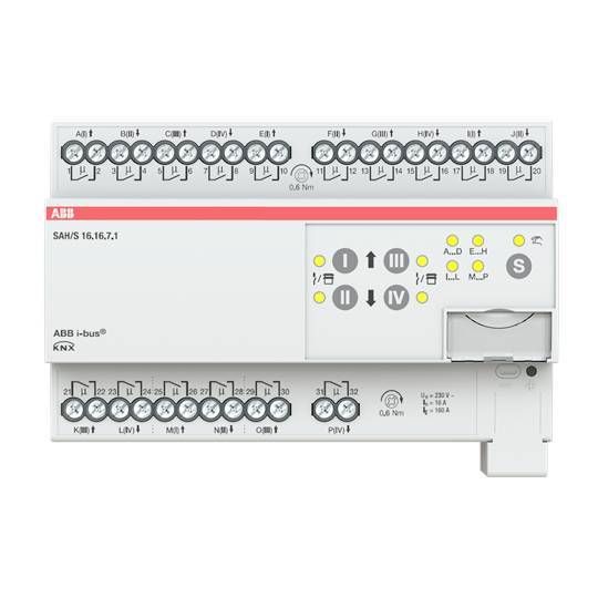 ABB Schalt-/Jalousieaktor SAH/S16.16.7.1 16fach 16A REG 2CDG110251R0011 Install.Baumaterial KNX