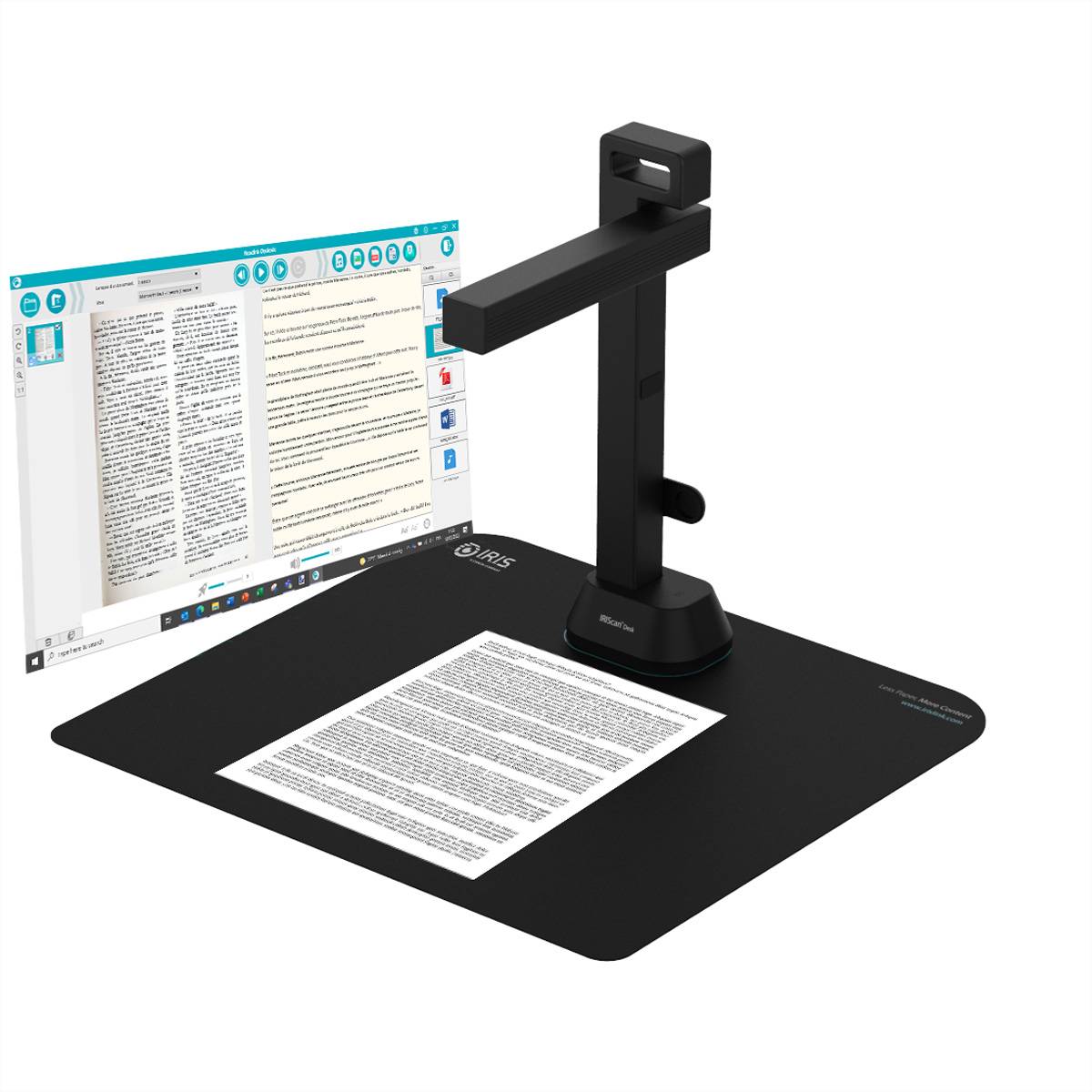 IRIScan Desk 6 Pro Dyslexic A3 Dokumentenscanner, Mobiler Desktop-Kamerascanner Scanner