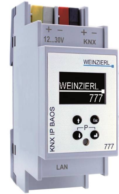 Weinzierl KNX IP BAOS 777 5193 Tunneling+Object Server 2000 Datenpunkte Install.Baumaterial KNX