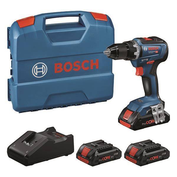 Bosch Akku-Bohrschrauber Set GSR 18V-55+ 3xPC4,0Ah+ GAL 18V-40 LC 0615A5002P Install.Baumaterial