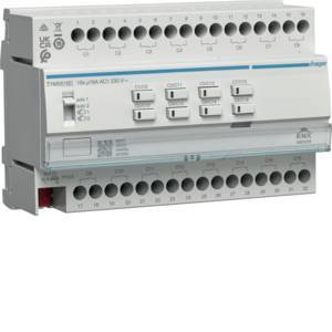 Hager Schalt-/Jal.akt.16/8f KNX TYMS616D Secure 16A Install.Baumaterial Schaltermat/Geb.Steu KNX