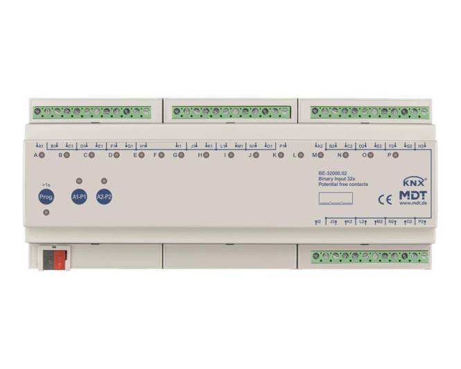 MDT Binäreingang 32-fach 12TE REG Ausführung potentialfrei BE-32000.02 Install.Baumaterial KNX